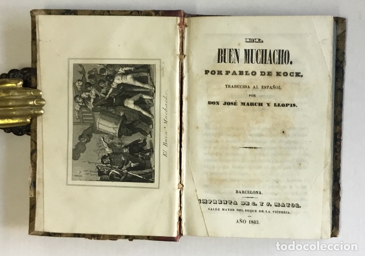 Libros antiguos: EL BUEN MUCHACHO. - KOCK, Pablo de. 1843. - Foto 2