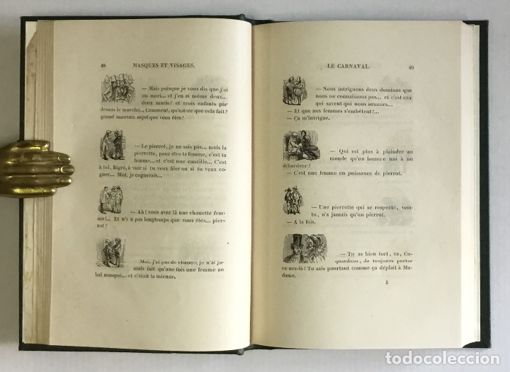 Libros antiguos: MASQUES ET VISAGES. - GAVARNI. 1857 - Foto 2
