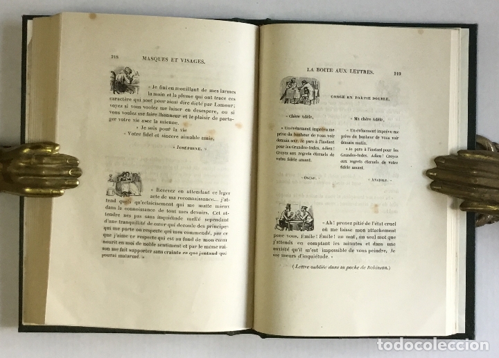 Libros antiguos: MASQUES ET VISAGES. - GAVARNI. 1857 - Foto 3