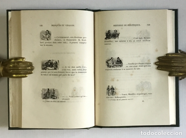 Libros antiguos: MASQUES ET VISAGES. - GAVARNI. 1857 - Foto 4