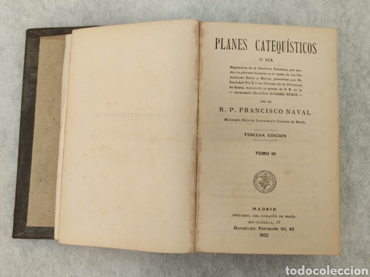 Libros antiguos: ANTIGUO LIBRO PLANES CATEQUISTICOS a&ntilde;o 1922 - Foto 5