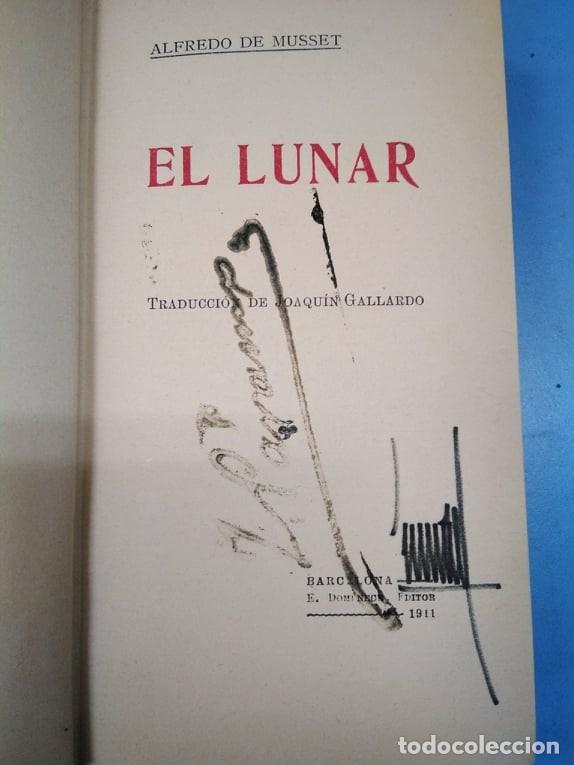 Libros antiguos: El lunar. Alfred de Musset. En E Domenech 1911 - Foto 3