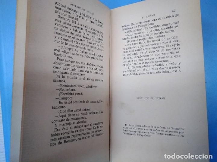 Libros antiguos: El lunar. Alfred de Musset. En E Domenech 1911 - Foto 4