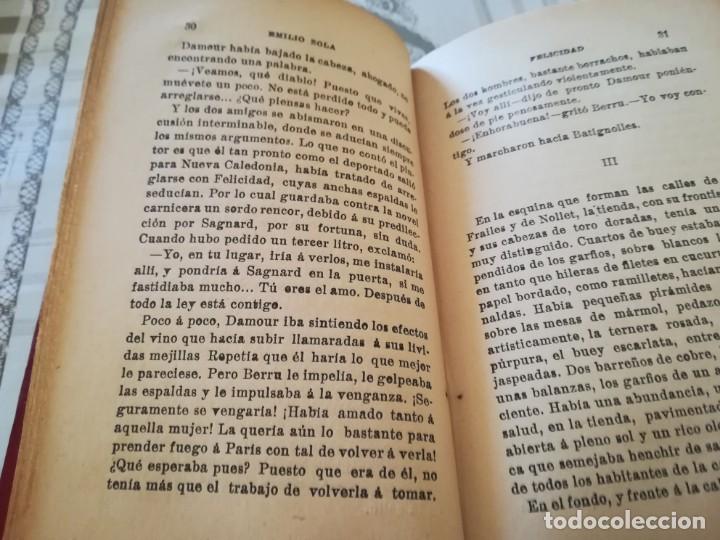 Libros antiguos: Felicidad - Emilio Zola - 1900 - Foto 5