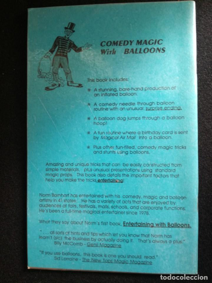 Libros antiguos: ilusionismo.magia. globos. comedy magic with balloons - Foto 2