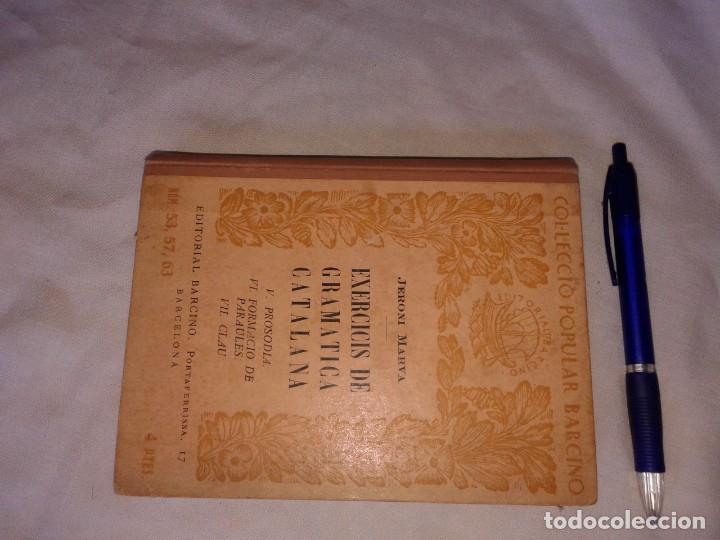 Libros antiguos: EXERCICIS DE GRAMATICA CATALANA, 1929, JERONI MARVA, EN CATALA - Foto 1