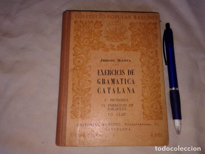 Libros antiguos: EXERCICIS DE GRAMATICA CATALANA, 1929, JERONI MARVA, EN CATALA - Foto 2