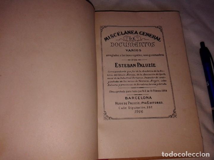 Libros antiguos: MISCELANEA GENERAL DE DOCUMENTOS VARIOS, 1916, ESTEBAN PALUZIE, B5 - Foto 4