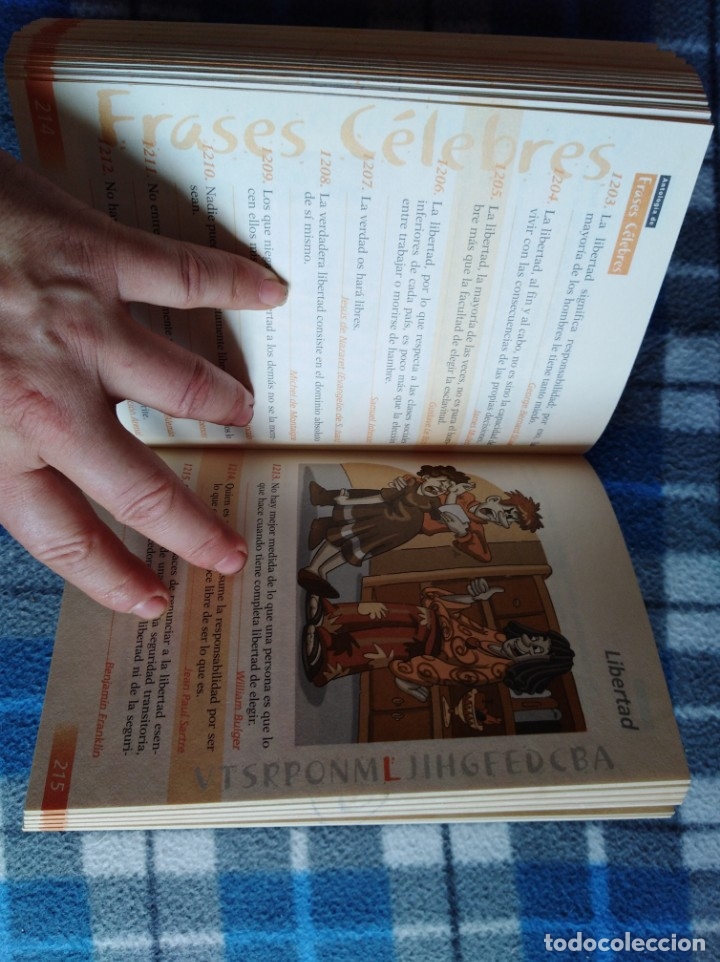 Libros antiguos: Antolog&iacute;a de frases celebres -452 - Foto 4