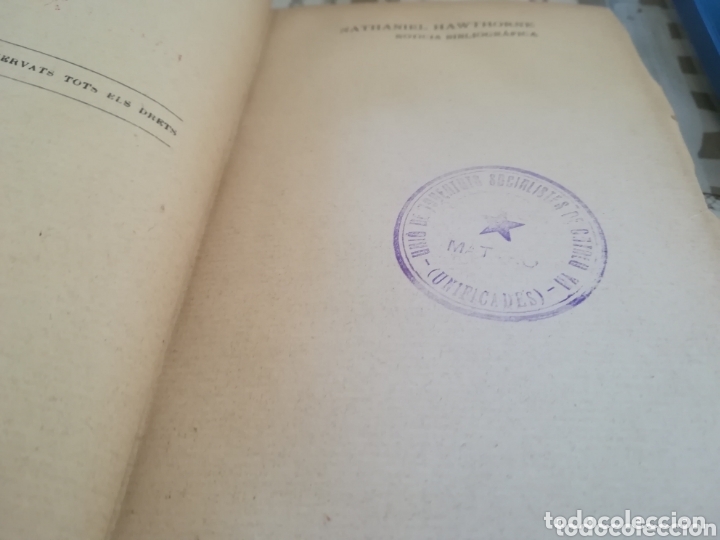 Libros antiguos: Contes extranys - Nathaniel Hawthorne - 1908 - en catal&agrave; - Foto 12