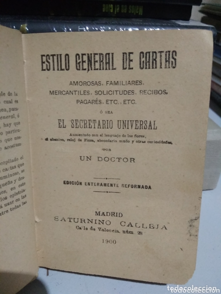 Libros antiguos: El secretario. Estilo de cartas. 1900 - Foto 3
