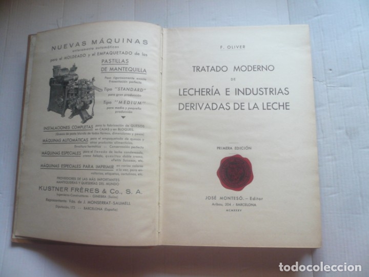 Libros antiguos: Lecheria e industrias derivadas. - Foto 2