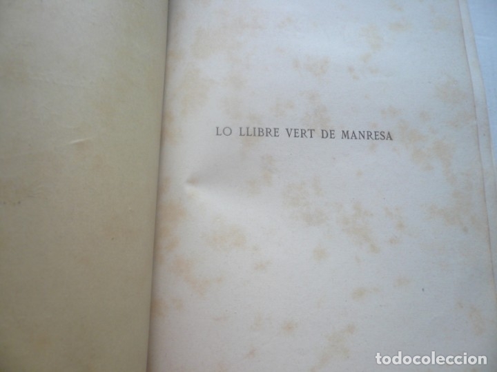 Libros antiguos: Llibre vert de Manresa - Foto 2
