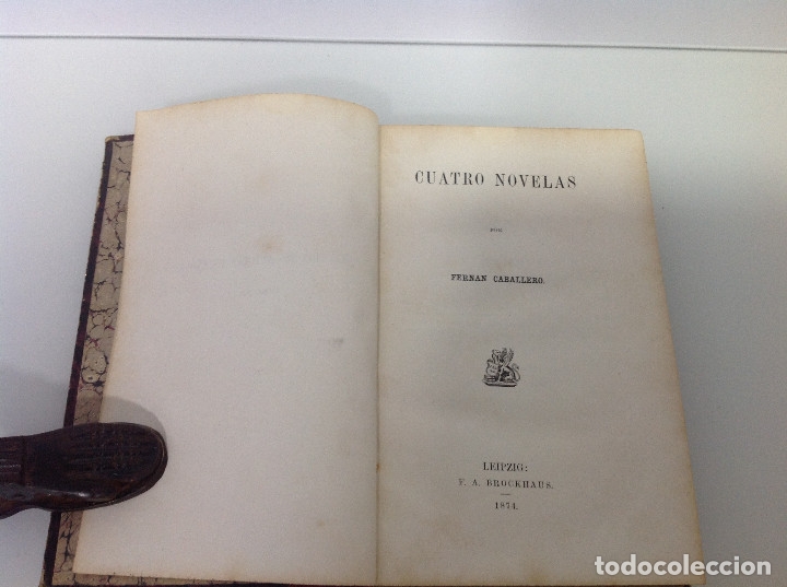 Libros antiguos: FERNAN CABALLERO CUATRO NOVELAS 1874 - Foto 3