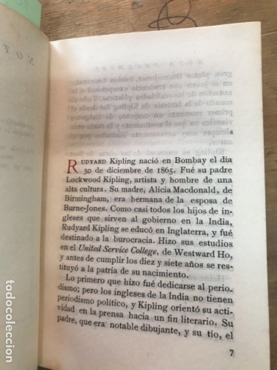 Libros antiguos: LA LITERA FANT&Aacute;STICA. RUDYARD KIPLING. - Foto 3