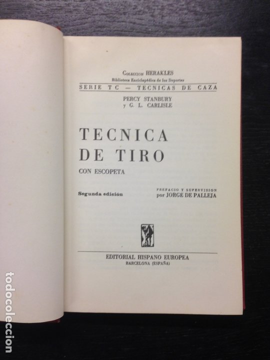 Libros antiguos: TECNICA DE TIRO CON ESCOPETA, STANBURY, PERCY Y CARLISLE, G.L., 1970 - Foto 1 - 172848937