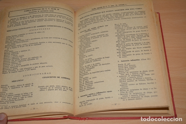 Libros antiguos: TARIFAS DE FERROCARRILES,14&ordf; EDICION.1967 - Foto 2