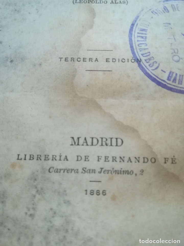Libros antiguos: Pip&aacute; - Leopoldo Alas Clar&iacute;n - 1886 - Foto 2
