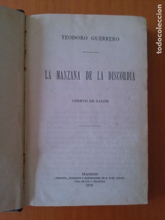 Libros antiguos: Cuentos de salon. Teodoro Guerrero - Foto 1