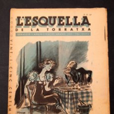 Libros antiguos: L'ESQUELLA DE LA TORRATXA . 3 - 9 - 1937 - GUERRA CIVIL - ANY LXI - NÚM. 3028