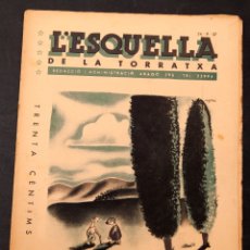 Libros antiguos: L'ESQUELLA DE LA TORRATXA . 24 - 9 - 1937 - GUERRA CIVIL - ANY LXI - NÚM. 3031
