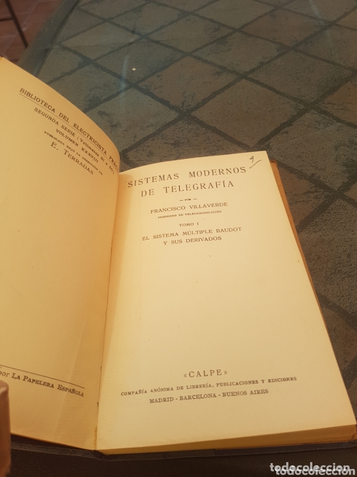 Libros antiguos: Sistemas modernos de telegraf&iacute;a Villaverde - Foto 2