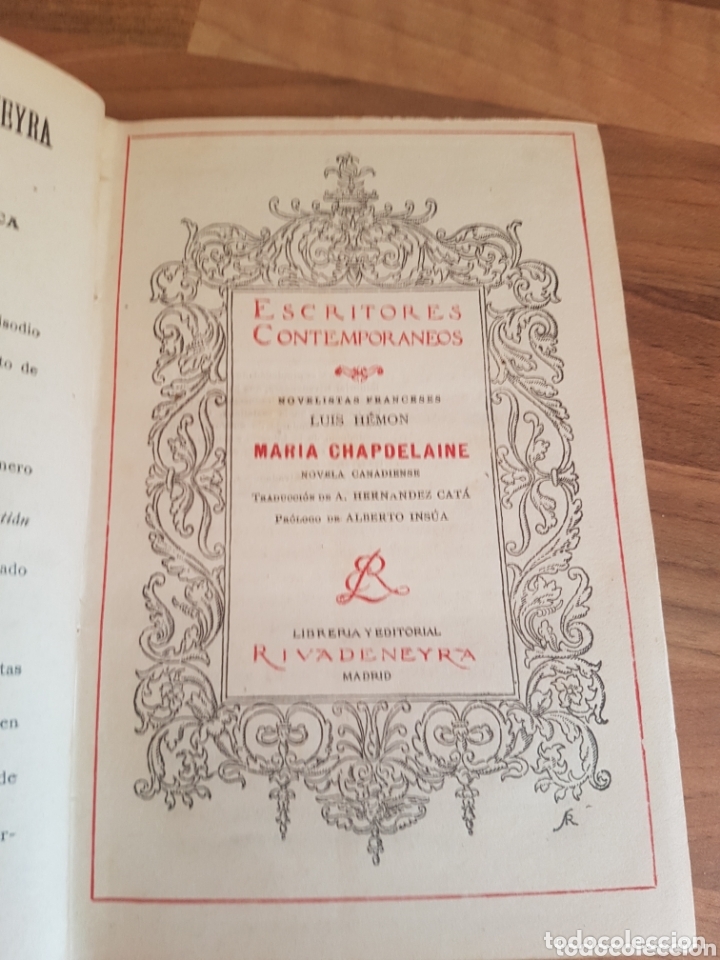 Libros antiguos: Maria Chapdelaine 1923 - Foto 3