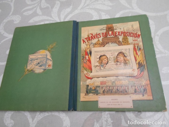 Libros antiguos: libro de a traves de la exposicion universal de 1889 rarisimo - Foto 1