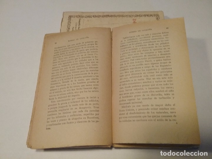 Libros antiguos: Guerra de Catalu&ntilde;a Tomos I y II - Foto 3