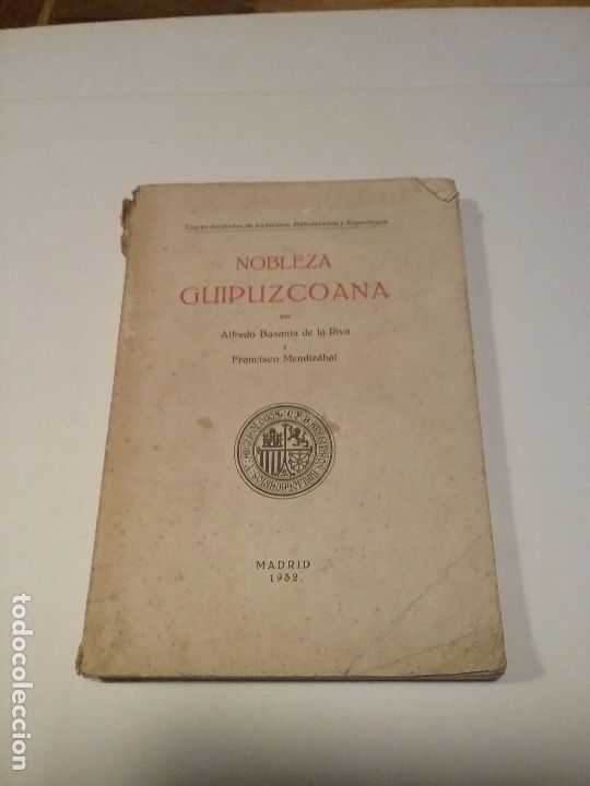 Libros antiguos: Nobleza Guipuzcoana - Foto 1