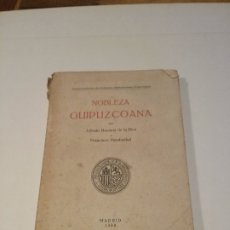Libros antiguos: NOBLEZA GUIPUZCOANA. Lote 174026015