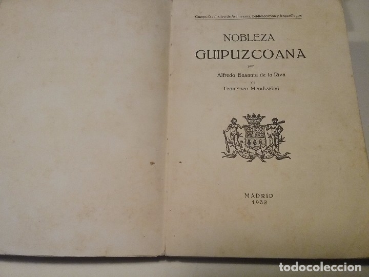 Libros antiguos: Nobleza Guipuzcoana - Foto 2