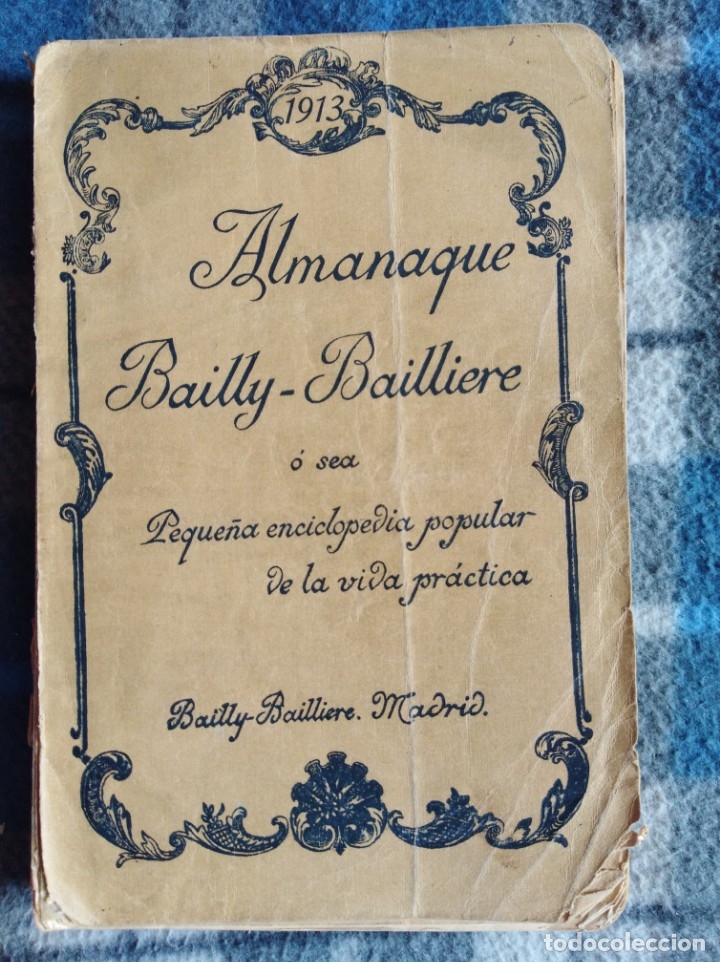 Livres anciens: Antiguo Almanaque bailly-bailliere(538)