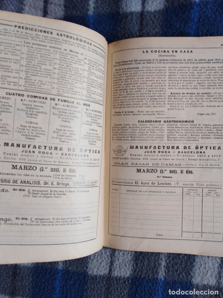 Libros antiguos: Antiguo Almanaque bailly-bailliere(538) - Foto 3