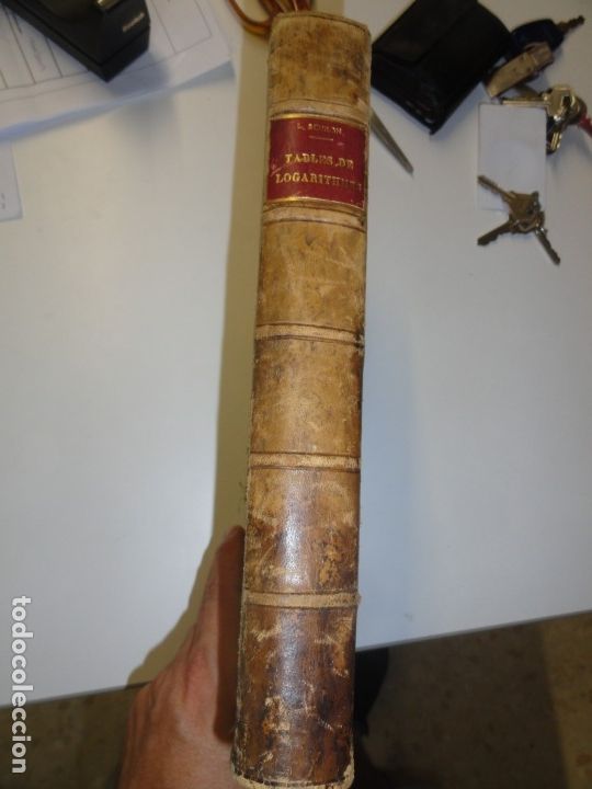Libros antiguos: Tables de Logarithmes a Sept Decimales - Schiron - Foto 4
