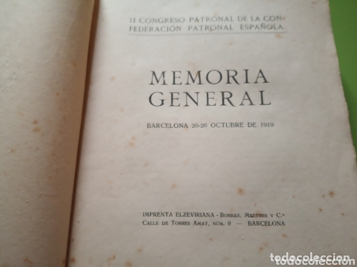 Libros antiguos: Memoria 2 congreso patronal - Foto 4
