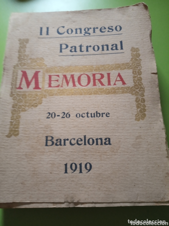 Libros antiguos: Memoria 2 congreso patronal - Foto 1