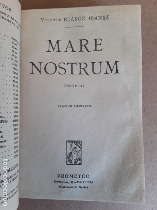 Libros antiguos: blasco iba&ntilde;ez,madre nostrum - Foto 4