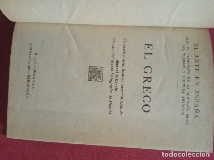 Libros antiguos: EL ARTE EN ESPA&Ntilde;A. EL GRECO. EDICI&Oacute;N THOMAS.N&ordm; 10. - Foto 3