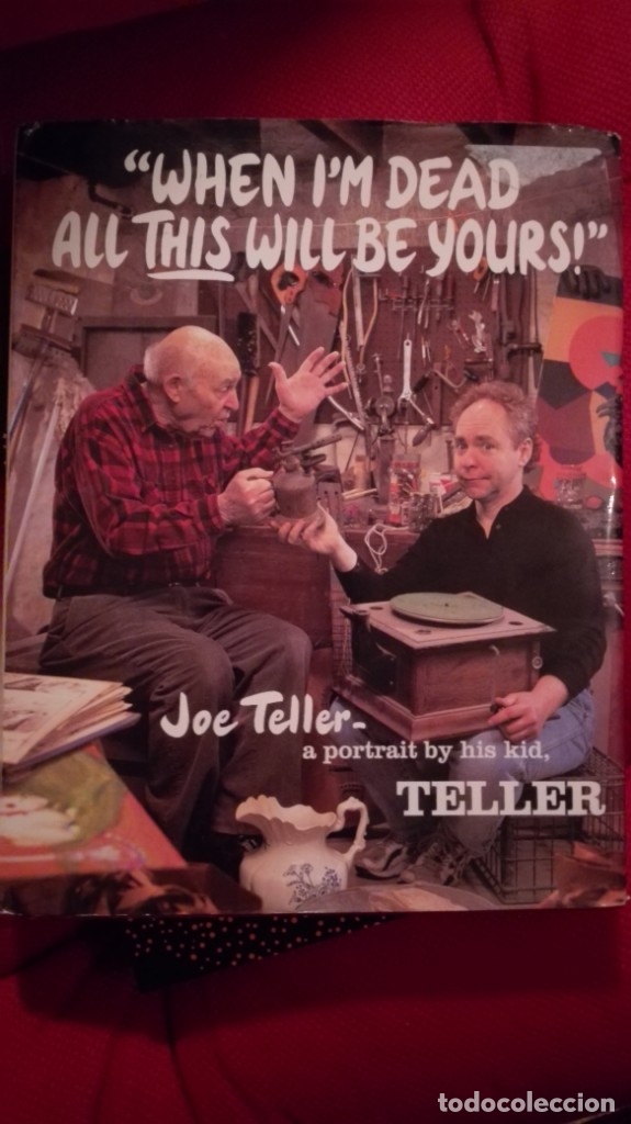 Old books: When I'm dead all this will be yours, Joe Teller. A portrait of his son Teller