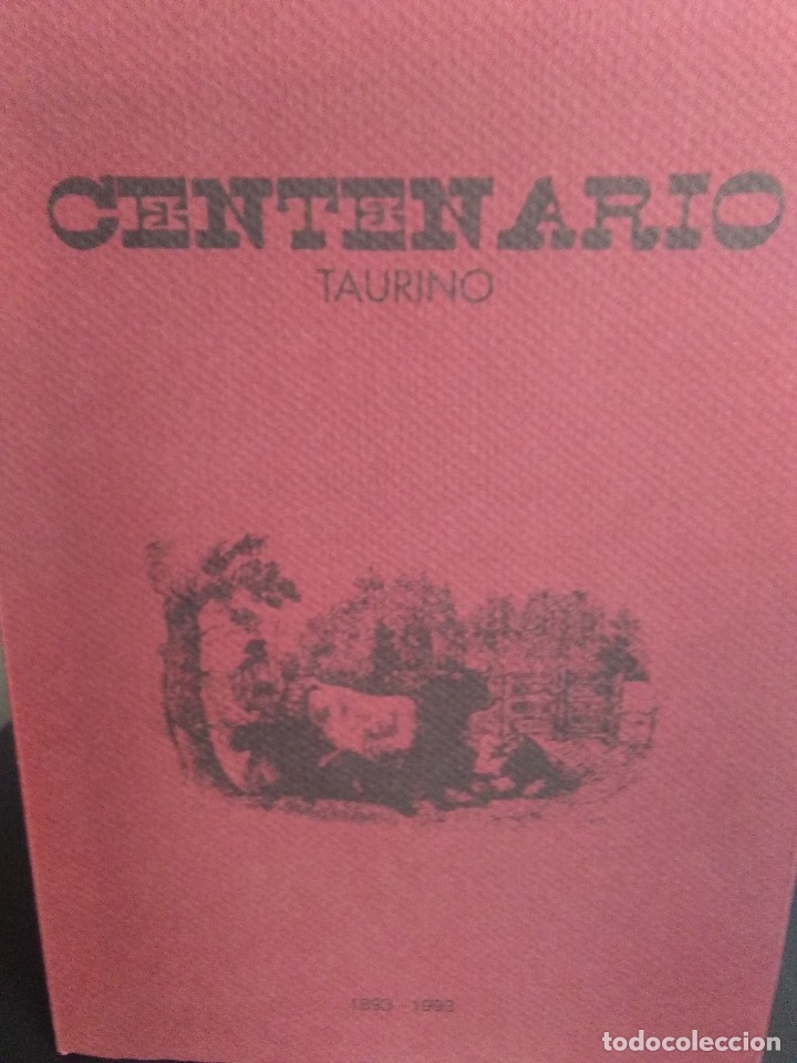Libros antiguos: Centenario Taurino 1893-1993 - Foto 1