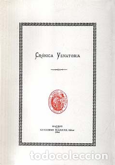 Libros antiguos: CRONICA VENATORIA - Foto 1