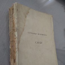 Libros antiguos: CATÁLOGO MONUMENTAL DE ESPAÑA. PROVINCIA DE CÁDIZ (1908-1909) LÁMINAS. ENRIQUE ROMERO DE TORRES. Lote 174495799