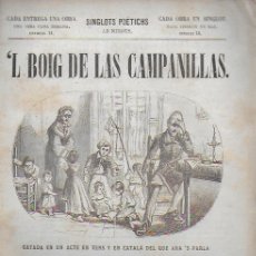 Libros antiguos: ‘L BOIG DE LAS CAMPANILLAS / S. PITARRA. SINGLOTS POÈTICHS, 14. BCN : LOPAS, 1865. 25X17 CM. 16