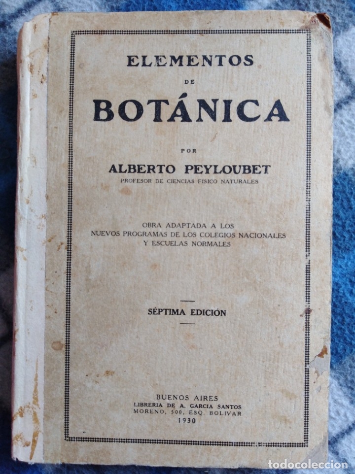 Libros antiguos: Libro antiguo - elementos de bot&aacute;nica -(a&ntilde;o 1930) -(454) - Foto 1