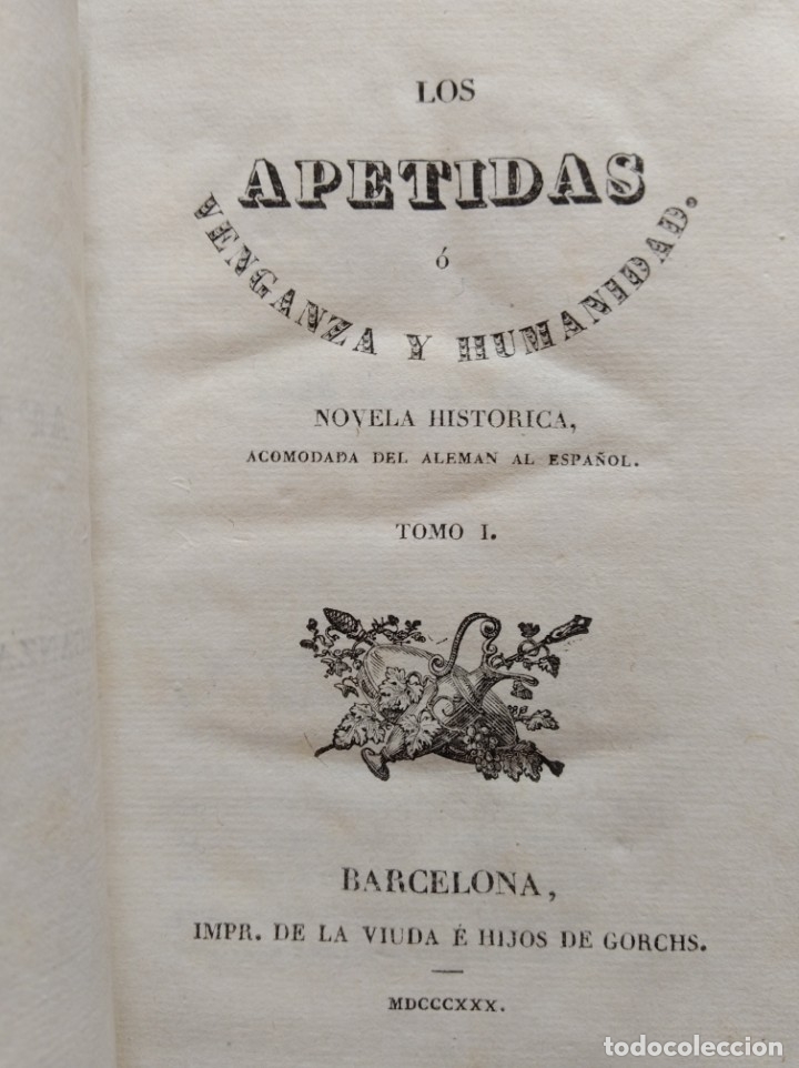 Libros antiguos: Libro- los apetidas o venganza y humanidas - Foto 2