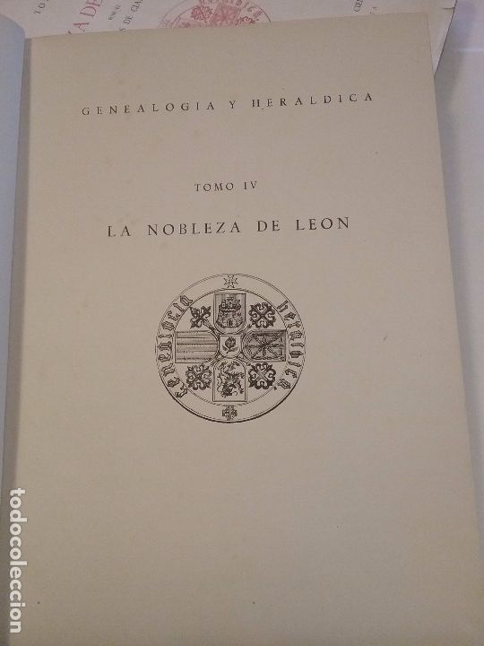 Libros antiguos: La Nobleza de Le&oacute;n Tomo IV - Foto 4