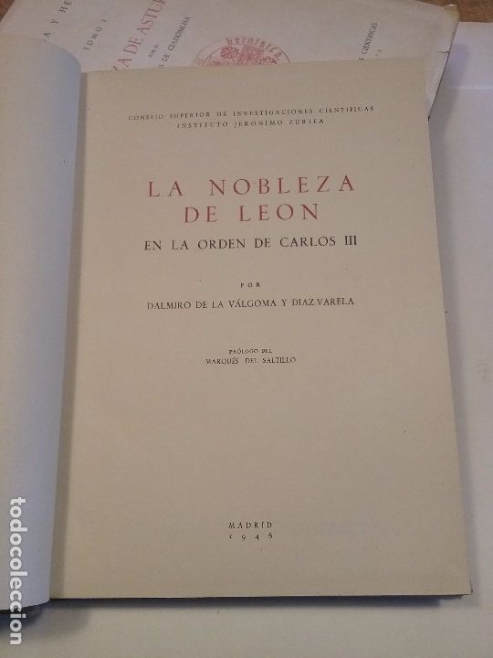 Libros antiguos: La Nobleza de Le&oacute;n Tomo IV - Foto 2