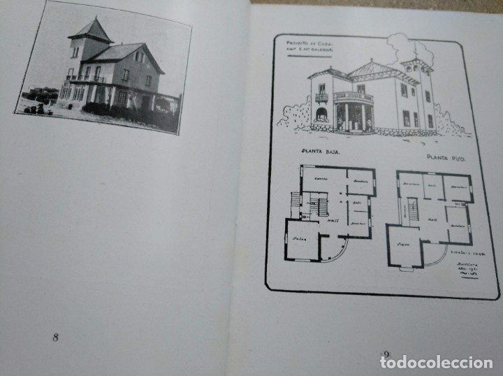 Libros antiguos: PRIMERA EDICI&Oacute;N (1930) DE MODELOS DE CHALETS Y CASAS ECON&Oacute;MICAS - Foto 6