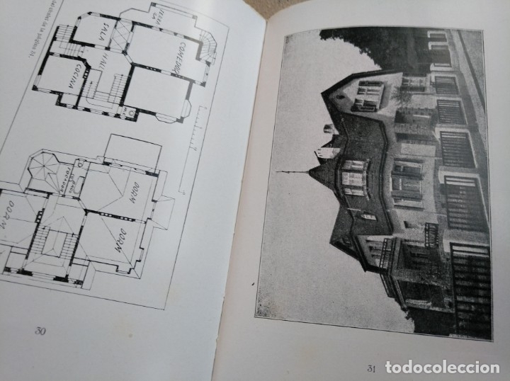 Libros antiguos: PRIMERA EDICI&Oacute;N (1930) DE MODELOS DE CHALETS Y CASAS ECON&Oacute;MICAS - Foto 9